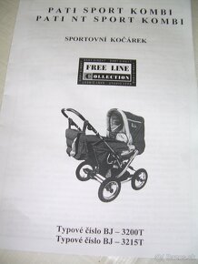 kočárek PATI SPORT COMBI Free line Collektion - 6