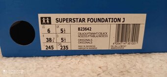 NOVÉ Adidas Superstar Foundation J ženská obuv, číslo 38 2/3 - 6