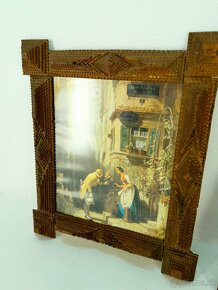 Staré drevené rámy TRAMP ART -rám na obraz - frame - 6