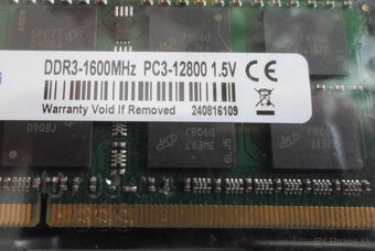 ♦️ So-DIMM - 16 GB - DDR3 - do notebooku ♦️ - 6