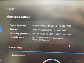 Asus TUF Gaming F15 FX506HC + Evolveo Ania 9 - 6