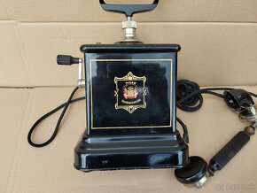 Velmi starý dánský telefon Jydsk - dekorace, sbírka - 6