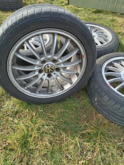 Hliníkové disky 5x112 R17 Dotz pneu Dunlop - 6