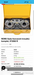 REMS SADA LISOVACÍCH KROUŽKŮ SET - 6