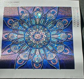 Mandala 7D diamantové maľovanie, obraz - 6