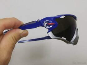 Kvalitné cyklistické okuliare s filtrom UV400 modré / čierne - 6