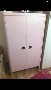 Ikea Busunge skrina+komoda detska ruzova - 6