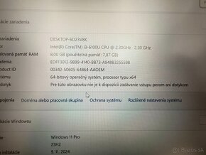 Notebook 14" Lenovo.Intel i3-6100U 2x2,30GHz.8gb ram.512gSSD - 6