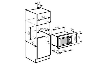 BAUMATIC BMM204SS Vstavanú mikrovlnnú rúru - 6