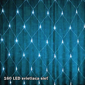 Svetelne retaze 120 LED, 100 LED, svietiaca siet 160 LED - 6