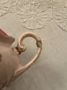 Kávová súprava z ružového porcelánu - 6