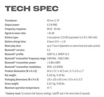 Predám bluetooth reproduktor JBL GO4 - 6