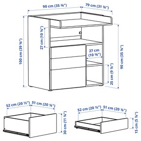 Prebaľovací pult/komoda - 6