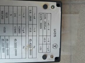 Predám multimeter Ц4315, 1985 rok výroby. - 6