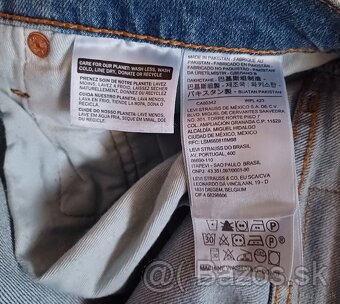 Levis bledomodré slim fit sttečové - 6