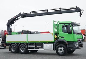 9004 Mercedes-Benz AROCS 2636 - 6x4 – Valník + HR- HIAB 232 - 6