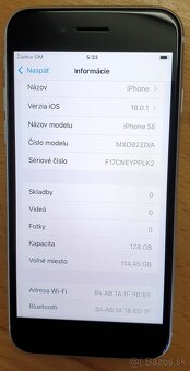 Krásny Iphone SE 128GB batéria 88 percent - 6