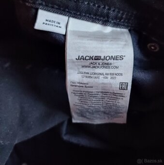 Jack & Jones čierne slim fit sttečové - 6