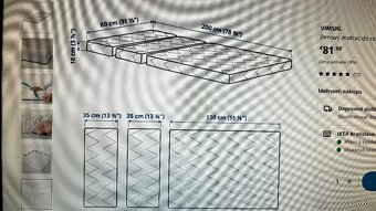 Posteľ IKEA LEKSVIK - 6