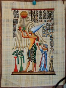 grafika linoryty akvarel papyrus tušokresba................ - 6
