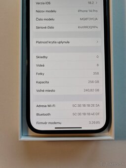 Apple iPhone 14 PRO 256GB kozmická čierna - 6