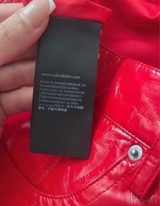 Calvin klein jeans latexová sukňa - 6