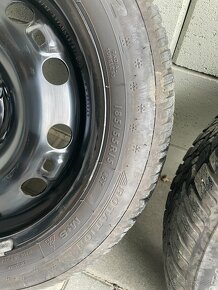 Zimné kolesá Dunlop 185/55 R15 82T, 6Jx15H2 ET43,kryty Škoda - 6