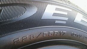 zimné 225/55 r17 XL Debica - 7 mm  - kúpa 2020 2 kusy - 6