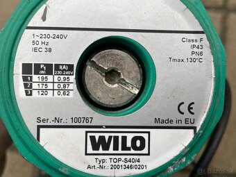 Predám obehové čerpadlo WILO Typ: TOP-S40/4 - 6