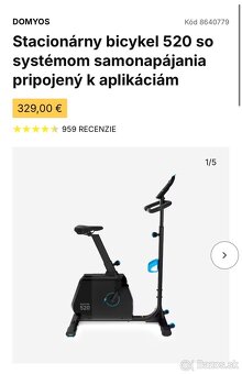 Stacionarny bicykel 520 so systemom napojenia k aplikacii - 6