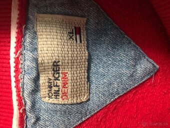 TOMMY HILFIGER originál Red pánska mikinka XL - 6