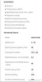 Puškohľad Nikko&Stirling Octa 2-16x50 - 6