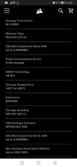 Corsair MP400 4TB , SSD M.2 2280 NVMe PCIe Gen 3.0 x4 - 6