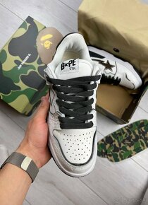 A Bathing Ape BAPE SK8 STA White/Black - 6