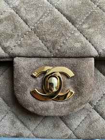 Nádherná kabelka Chanel Flap bag, broušená kůže - 6