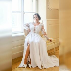 Biele svadobné šaty - 6