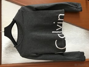 CALVIN KLEIN sivá damska mikinka S/M - 6