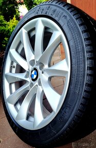 alu R18 5x120, senzory, pneu 225/45, orig. BMW X1 + 3 - 6