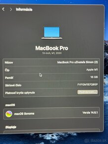 Macbook Pro 13” M1, 16gb ram, 512gb ssd, Touch bar - 6