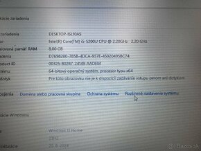 Notebook 15,6" TOSHIBA.Intel i5-5200U 2x2,20GHz.256gb SSD. - 6