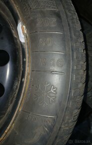 Predám 4ks zimné pneumatiky 205/60 R16 Krisalp, Kleber HP3. - 6