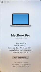 MacBook Pro 13" M1 2020 16GB 1TB - 6