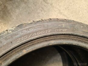 215/40r17 letné 2 ks HANKOOK dezén 7,4 mm - 6