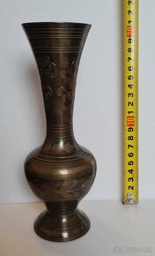 Mosadzné vázy, svietniky - 6