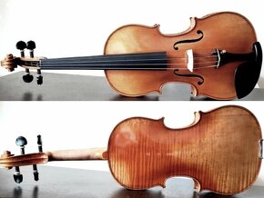 husle 4/4 model Stradivari ( gold-orange oil) - 6