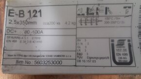 ESAB E-B 121 - elektroda na ocel - 2,5 x 350 mm (4,2 kg) . - 6