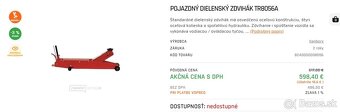 Pojazdný dielenský zdvihák TR8056A - nosnosť 5t - 6