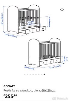 Detská postieľka Ikea Gonatt - 6