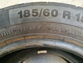 185/60r15 letné 2 ks CONTINENTAL dezén 6,7mm - 6