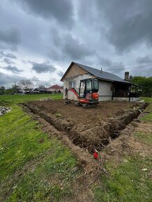 Zemné a výkopové práce, Minibager, nákladná doprava bager - 6